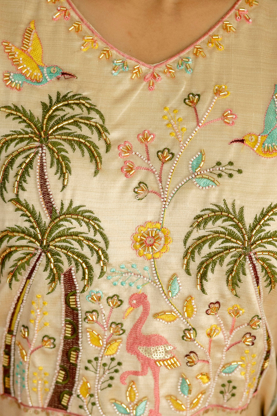 White Premium Viscose Assam Slik Embroidered Kurta Set with Dupatta