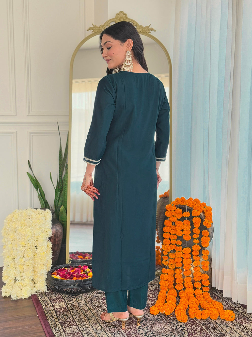 Rama Premium BSY Viscose Embroidered Kurta Set with Dupatta